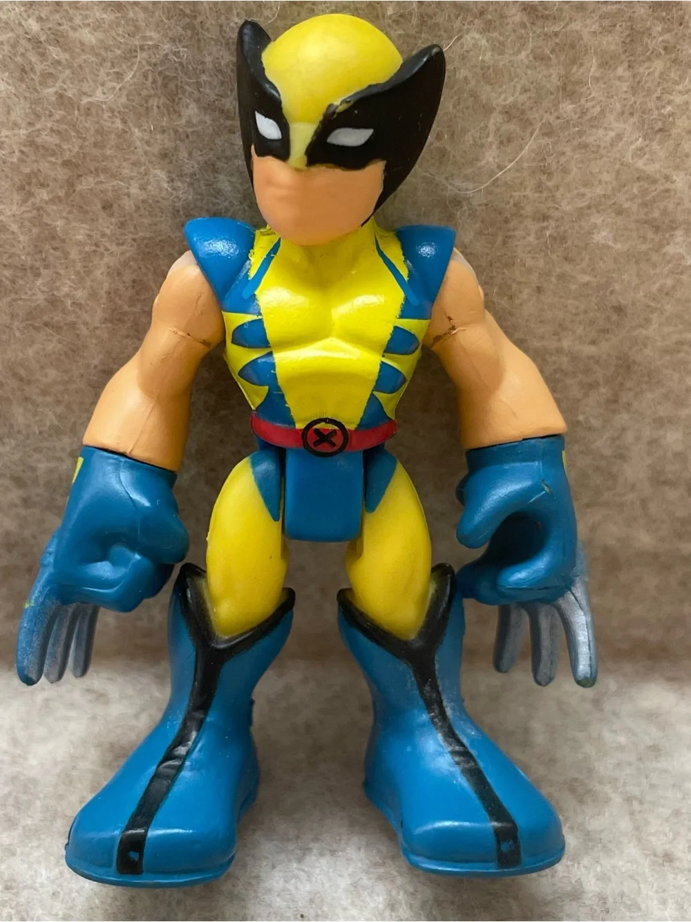Imaginext Marvel Wolverine and Hulk figures. 2.5”